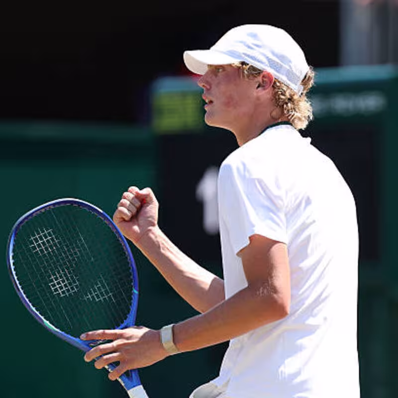 Cruz Hewitt, cuartofinalista en Wimbledon 2026 junior. Foto: gettyimages