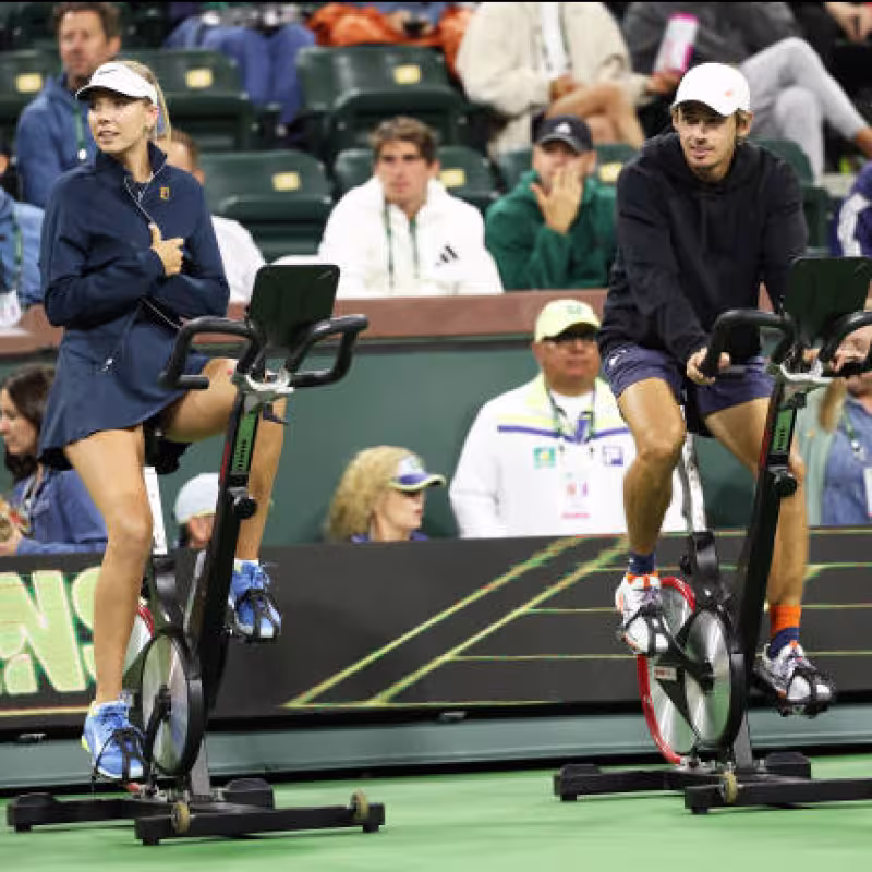 De Miñaur conferma che giocherà il doppio misto con sua moglie Boulter. Foto: Gettyimages