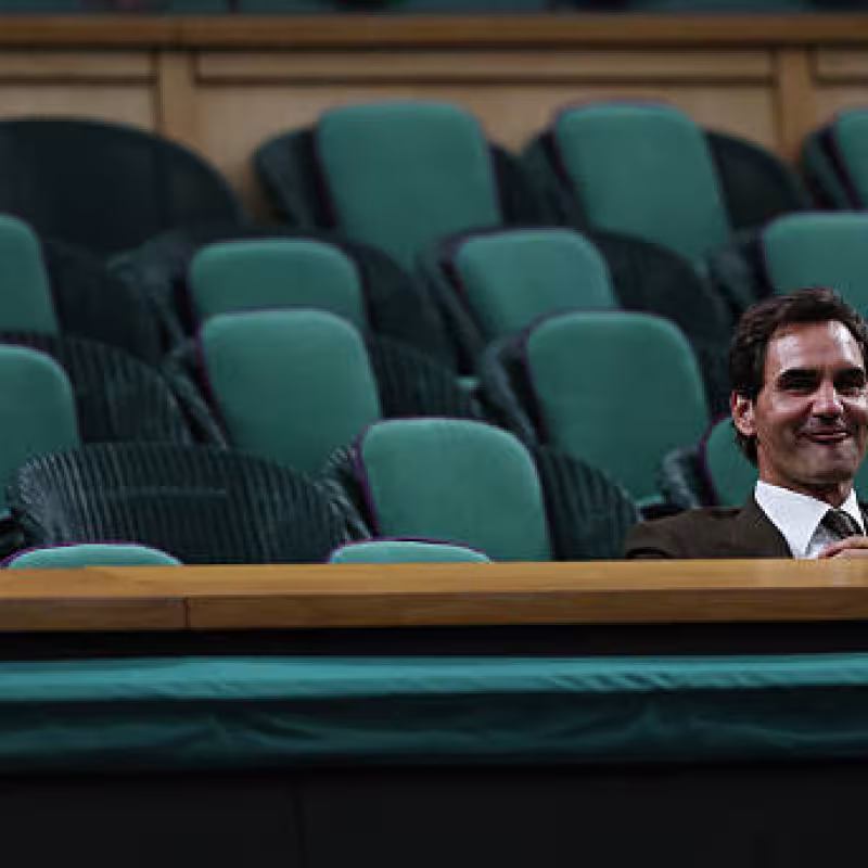 Plus de détails révélés sur l'image de Federer seule dans la Royal Box de Wimbledon.