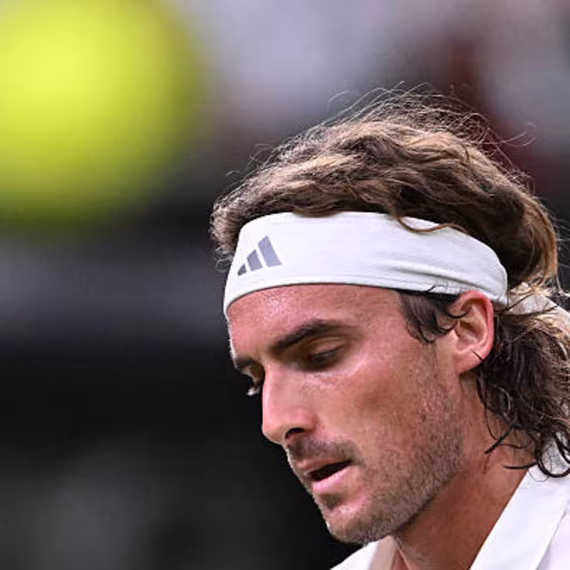 Stefanos Tsitsipas habla tras perder con Djokovic en Wimbledon. Foto: gettyimages
