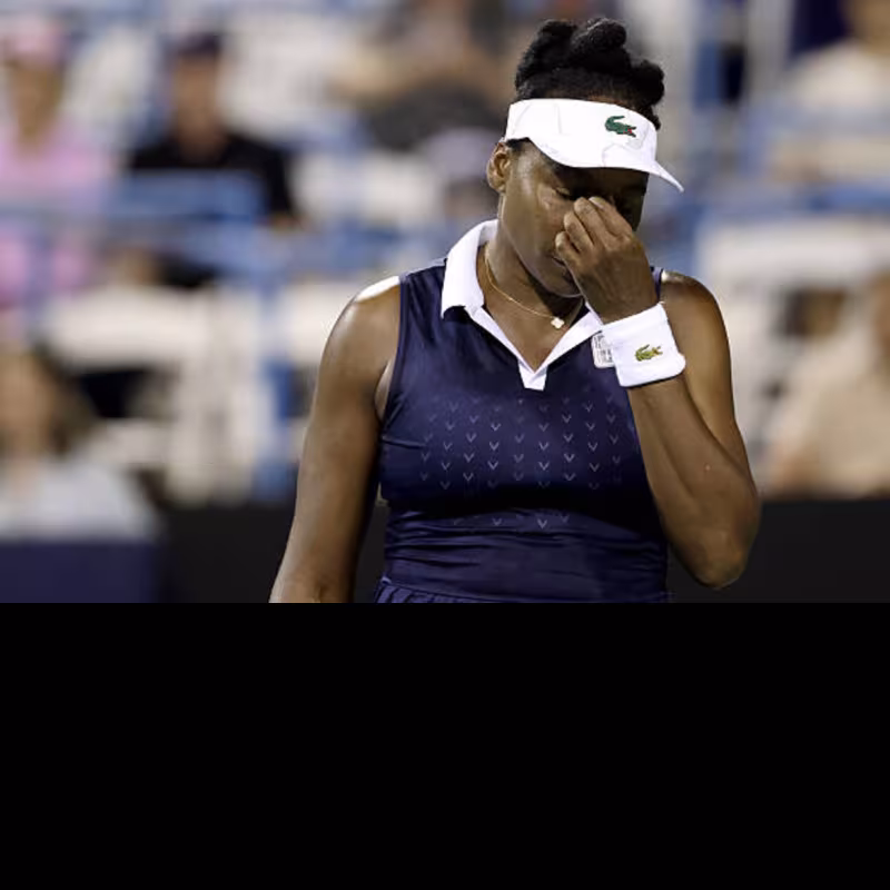 Venus Williams pierde en Washington. Foto: gettyimages