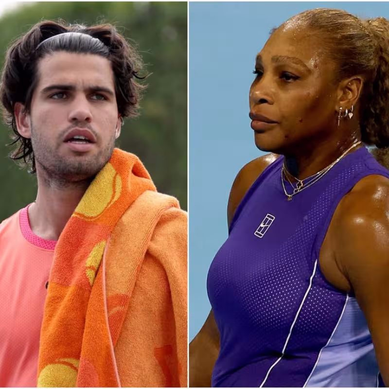Alcaraz and Serena Williams already know their opponents for their debut at the US Open. Source: Getty Images.
