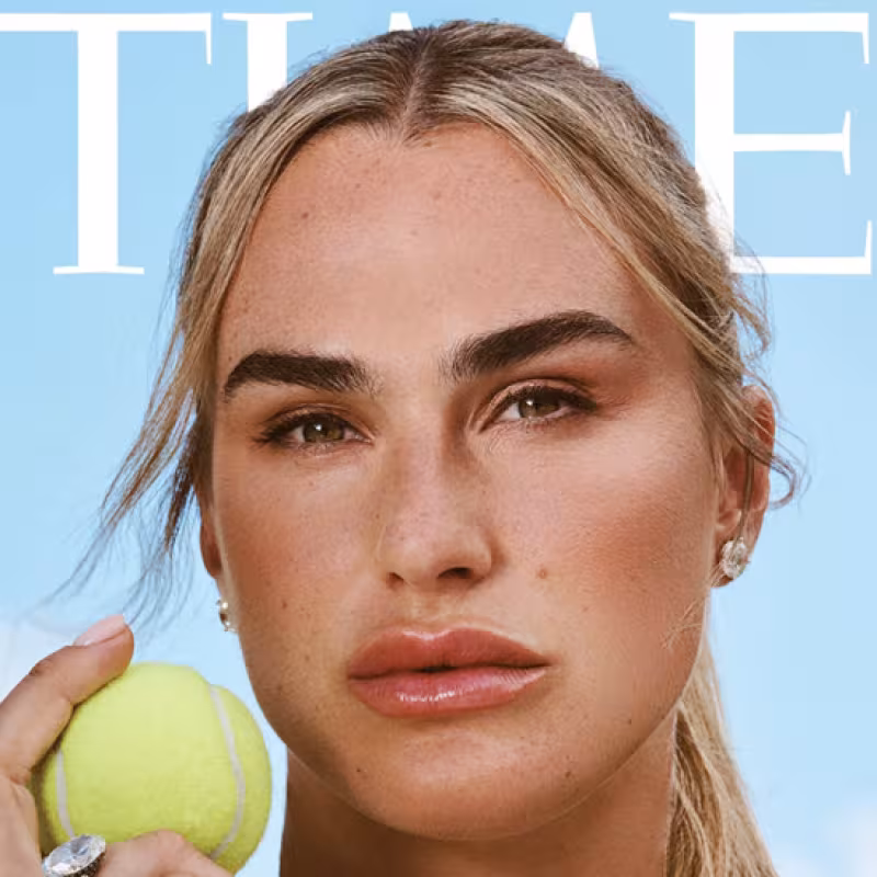 Aryna Sabalenka, magazine Time. Photo : gettyimages.
