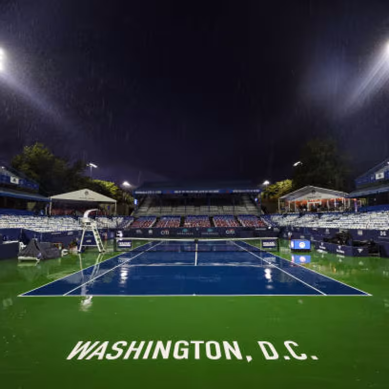 Consecuencias de suspensión por lluvia en Washington. Foto: gettyimages