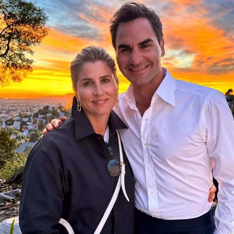 Federer and Mirka.