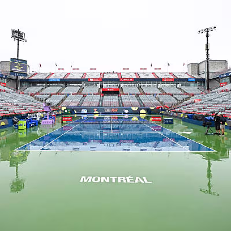 La polémica decisión del ATP Montreal tras cancelarse la jornada por lluvia. Fuente: Getty Images.