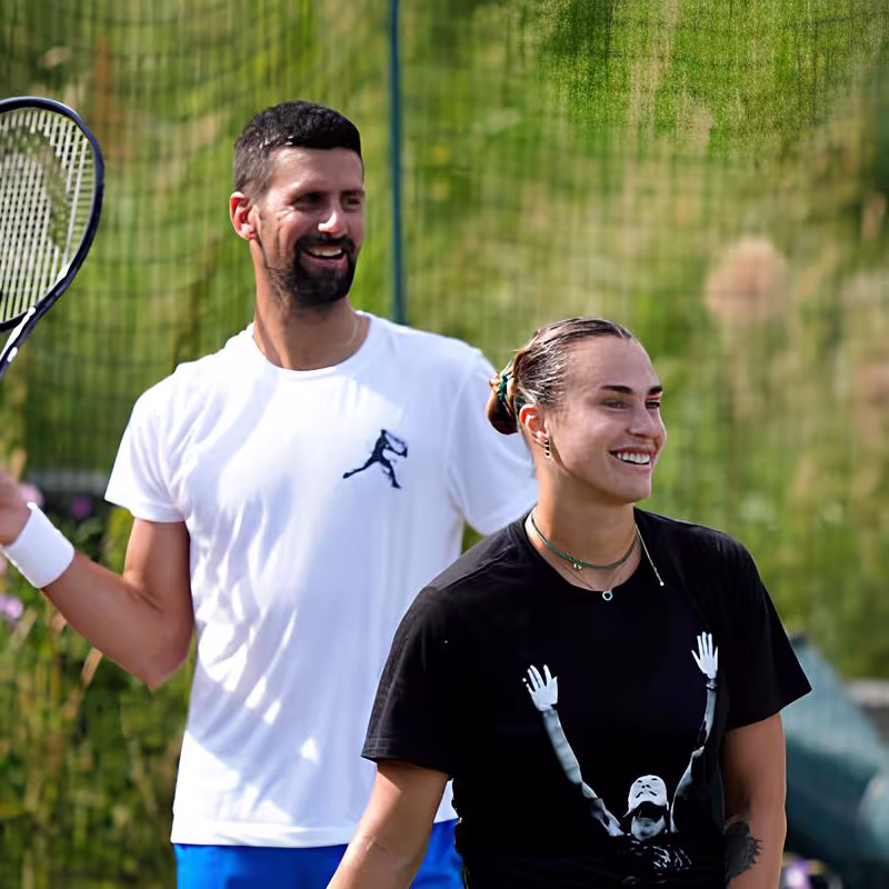 Sabalenka apunta alto junto a Djokovic en el US Open: "Buscamos el título". Fuente: Getty Images.
