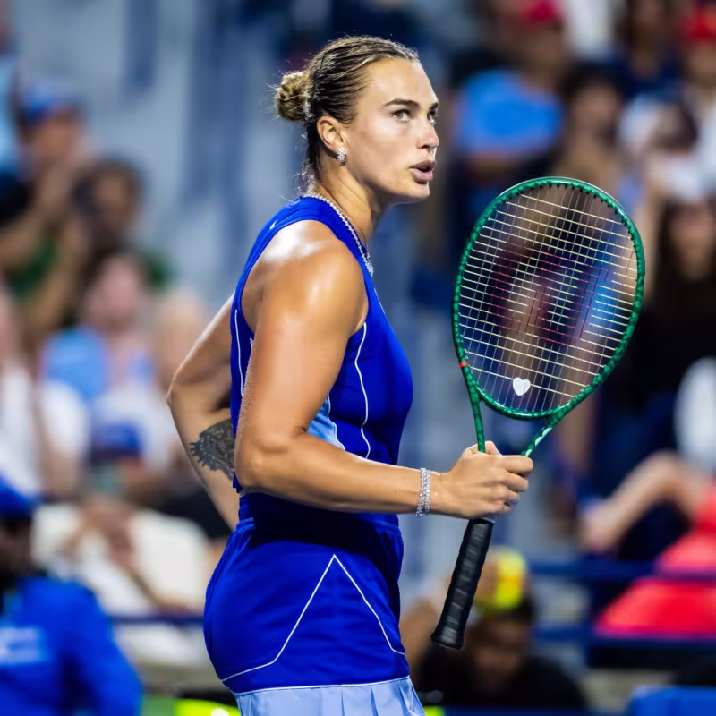 Sabalenka habla sobre su outfit para el US Open y sus presiones a Nike. Fuente: Gety Images
