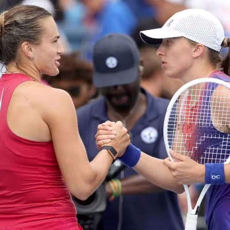 Sabalenka et Swiatek, sans titres de Grand Chelem en 2026. Photo : gettyimages