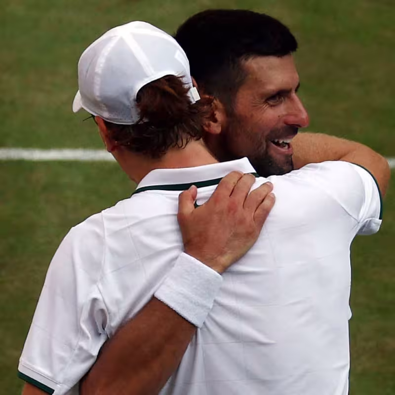 Sinner et Djokovic, parcours identiques. Photo : gettyimages