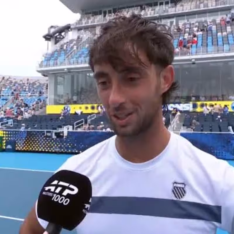 Thiago Tirante habla tras ganar a Djokovic. Foto: gettyimages