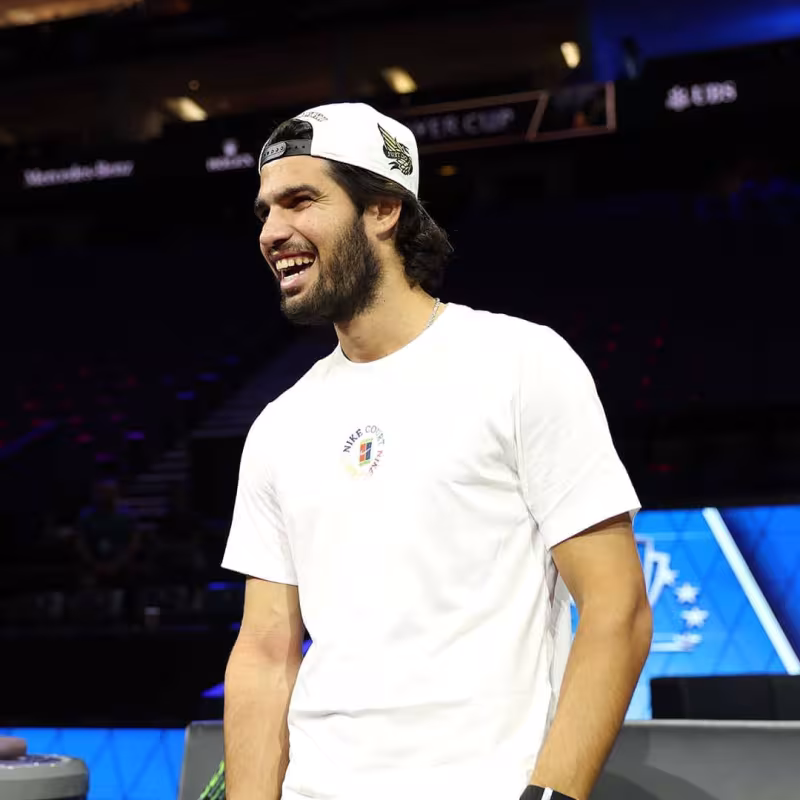 Alcaraz at the Laver Cup. Photo: Getty
