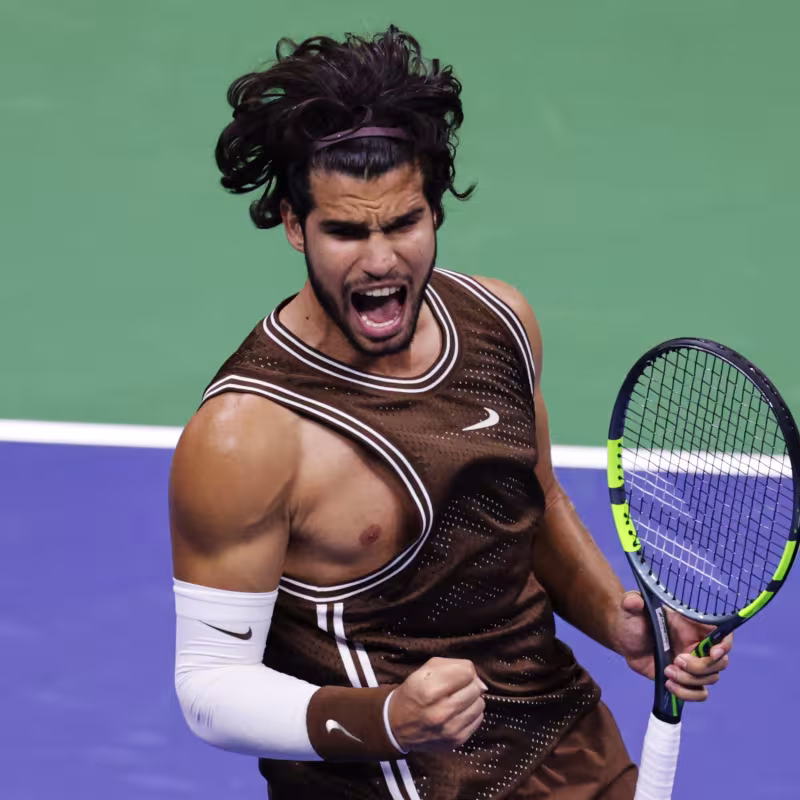 Alcaraz, hair. Photo: getty images