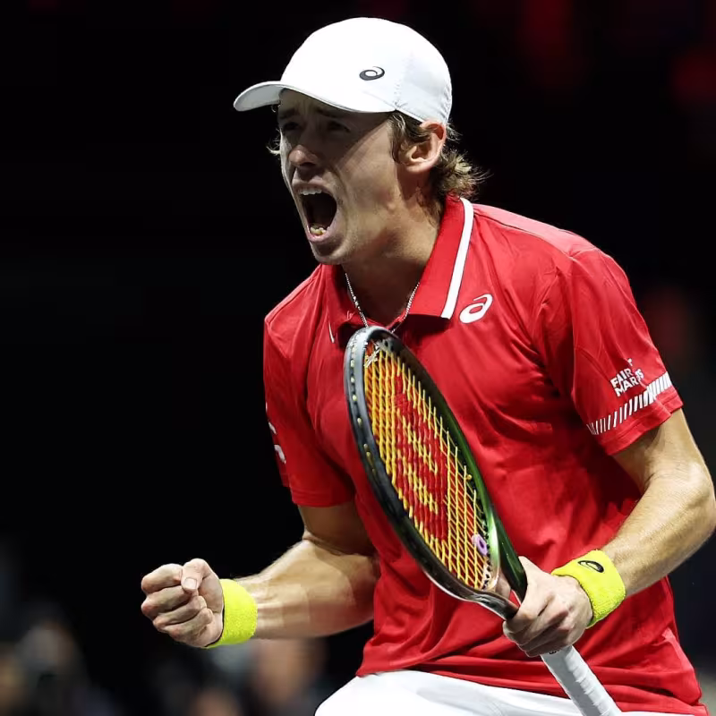 Álex de Miñaur vince su Zverev nella Laver Cup. Foto: gettyimages
