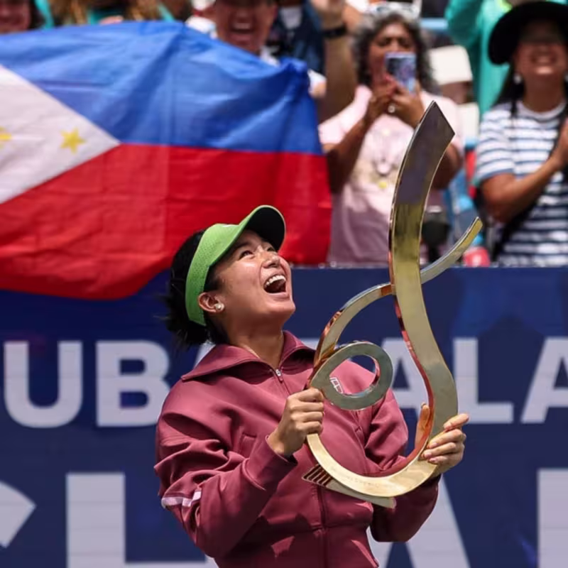 Augmentation des critiques concernant la possible sanction de la WTA à l'égard d'Eala. Source : Getty Images.