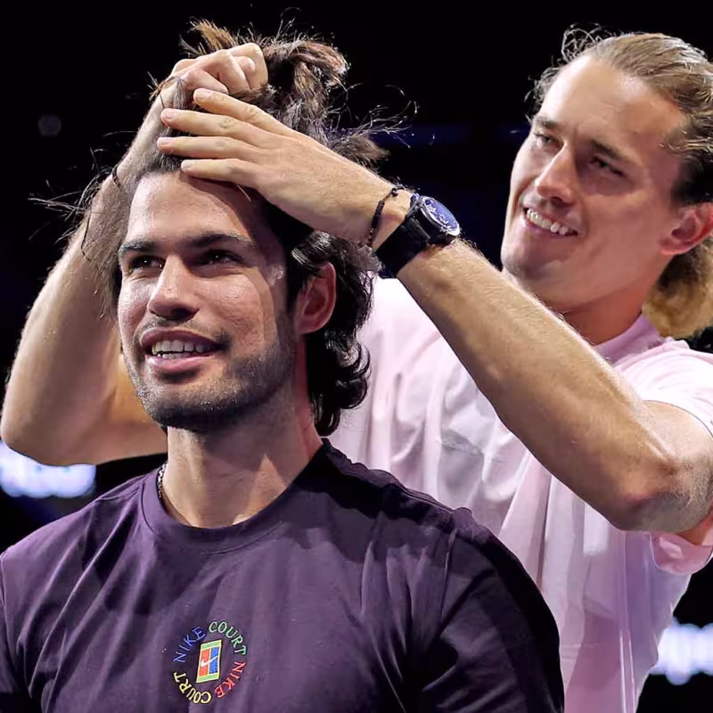 Carlos Alcaraz explains the reason for his long hair: "I'm trying to discover what my style is." Source: Getty