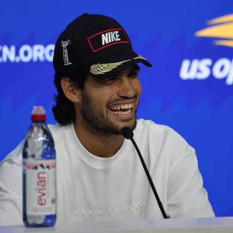 Carlos Alcaraz, pezones y camiseta en US Open 2026. Foto: gettyimages