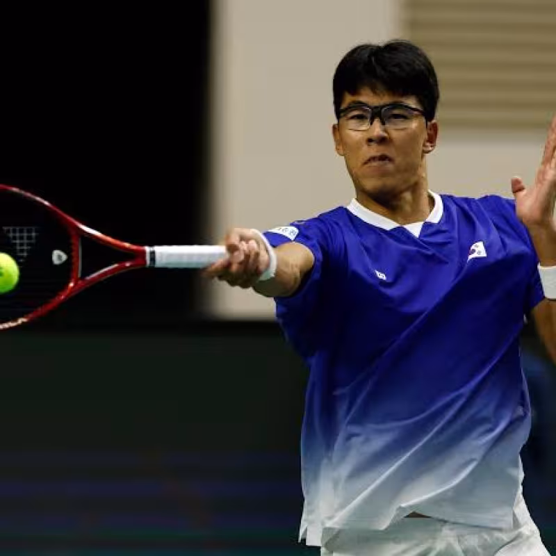 Hyeon Chung in the 2026 Davis Cup. Photo: Getty Images