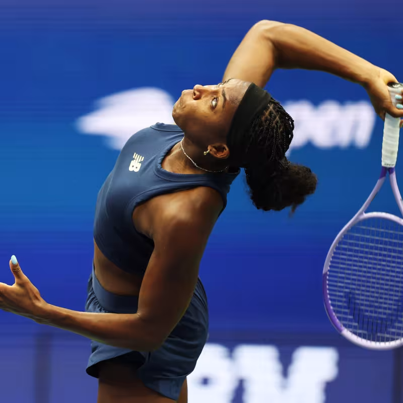 Cori Gauff defeats Bucsa at the 2026 US Open. Photo: Getty Images