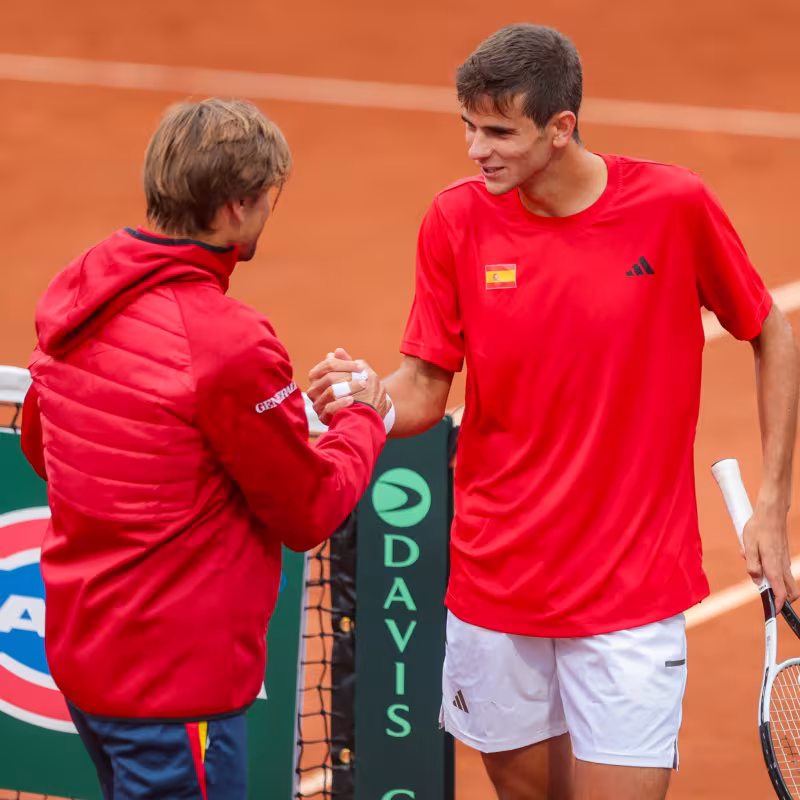 David Ferrer elogia los debuts de Mérida y Jódar en Copa Davis: "Han demostrado tener una madurez superior". Fuente: Luis Sevilla