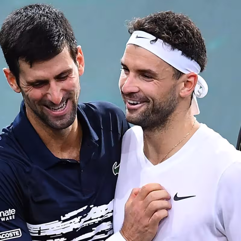 Djokovic y Dimitrov, amistad. Foto: gettyimages