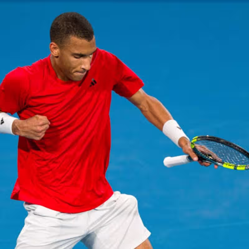 Félix Auger-Aliassime at the 2026 Davis Cup. Photo: gettyimages