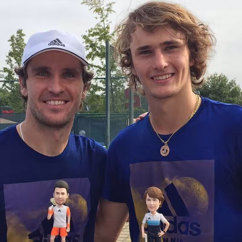El hermano de Zverev cuestiona el físico de Alcaraz y Sinner. Foto: Gettyimages