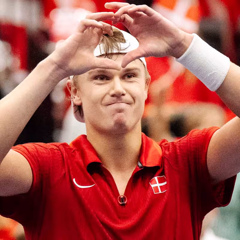 Holger Rune values his return in the Davis Cup. Photo: gettyimages