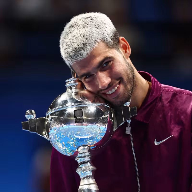 A qué hora y dónde ver el debut de Alcaraz contra Michelsen en el ATP Tokio. Foto: Gettyimages