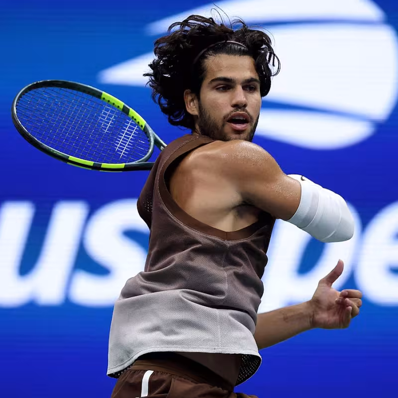 Horario y dónde ver el partido de segunda ronda de Alcaraz en el US Open 2026 contra Faria. Fuente: Getty Images.