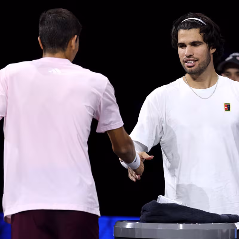 Rafael Jódar et Carlos Alcaraz feront leurs débuts vendredi à la Laver Cup. Photo : gettyimages