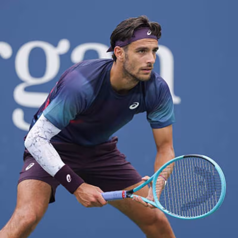 Lorenzo Musetti loses at the 2026 US Open. Photo: gettyimages