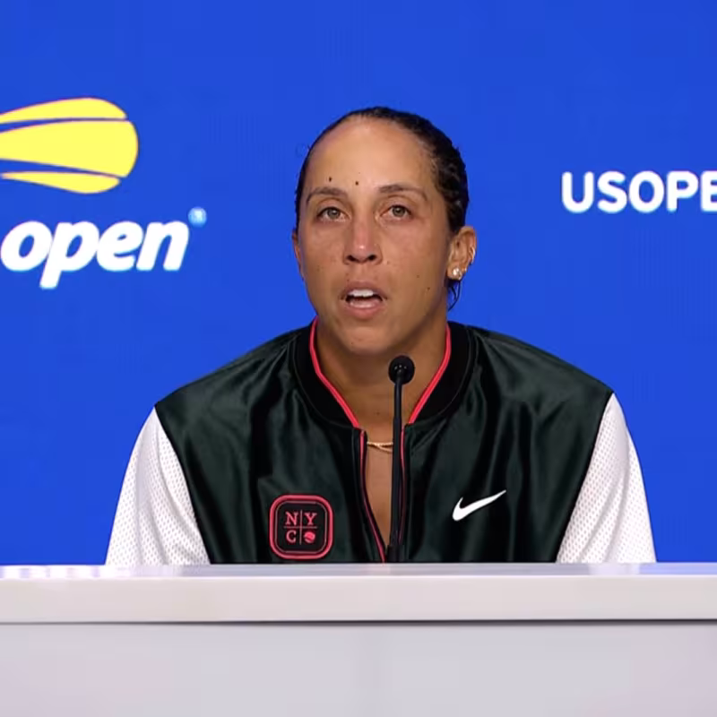 Madison Keys pleure à l'US Open. Photo : gettyimages
