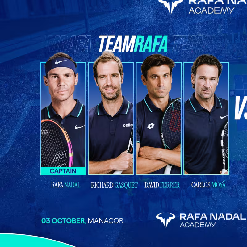 Questo sarà il team di Nadal.