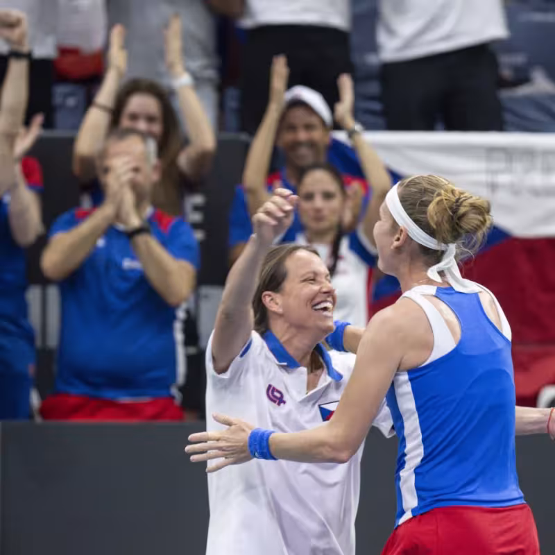 República Checa avanza a semifinales de la Billie Jean King Cup y podría ser el rival de España. Fuente: Getty