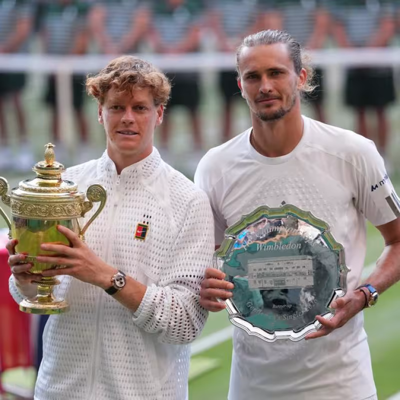 "La rivalidad entre Sinner y Zverev podría cambiar por completo". Fuente: Getty Images.