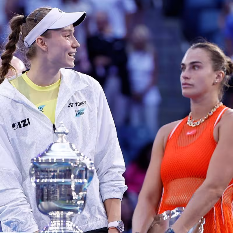 Numero 1 WTA en juego Sabalenka Rybakina. Foto: Getty