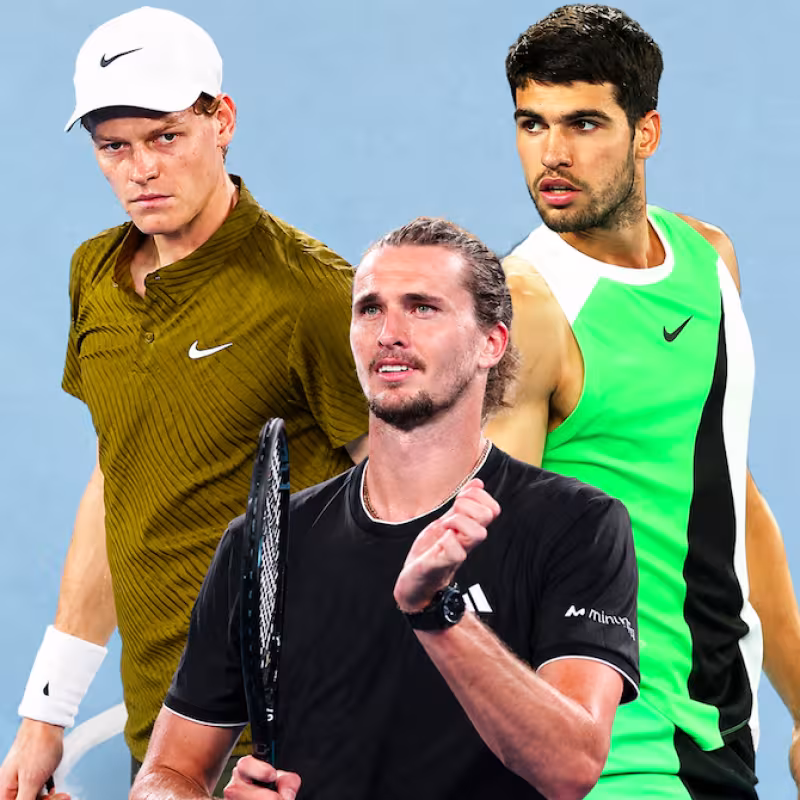 La statistique qui place Sinner, Alcaraz et Zverev aux côtés des grands. Source : Getty