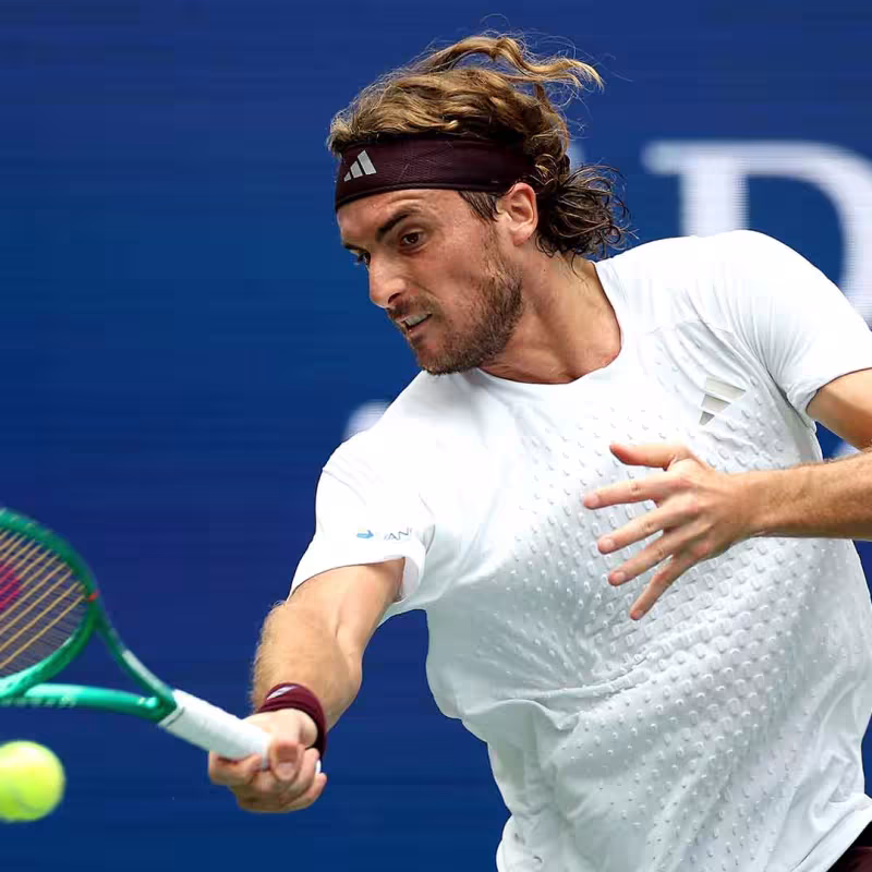 Stefanos Tsitsipas vince contro Lehecka agli US Open 2026. Foto: gettyimages