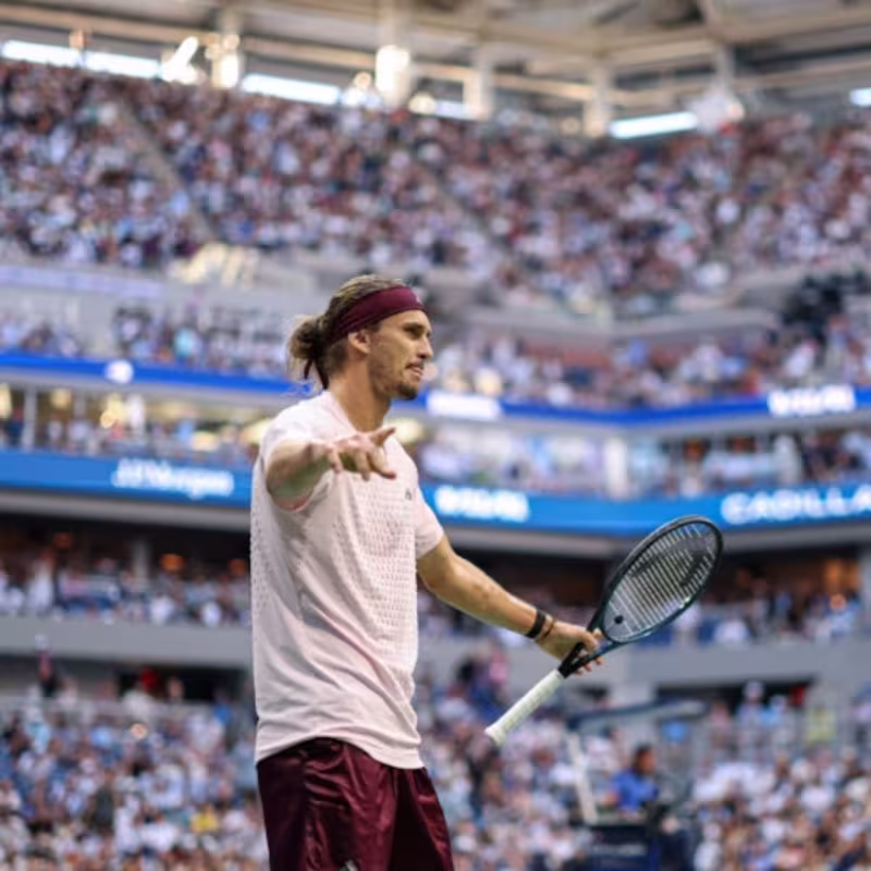 La insólita celebración de Zverev al ganar el US Open… ¡pensaba que no había terminado el partido!. Foto: Gettyimages
