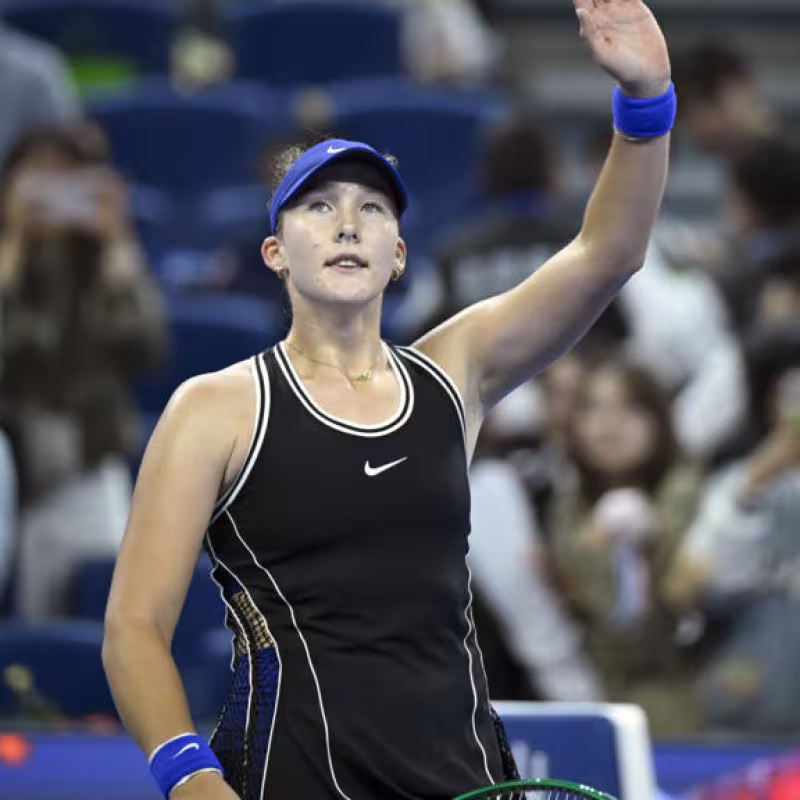 Andreeva vuelve a disfrutar del tenis en Pekín.