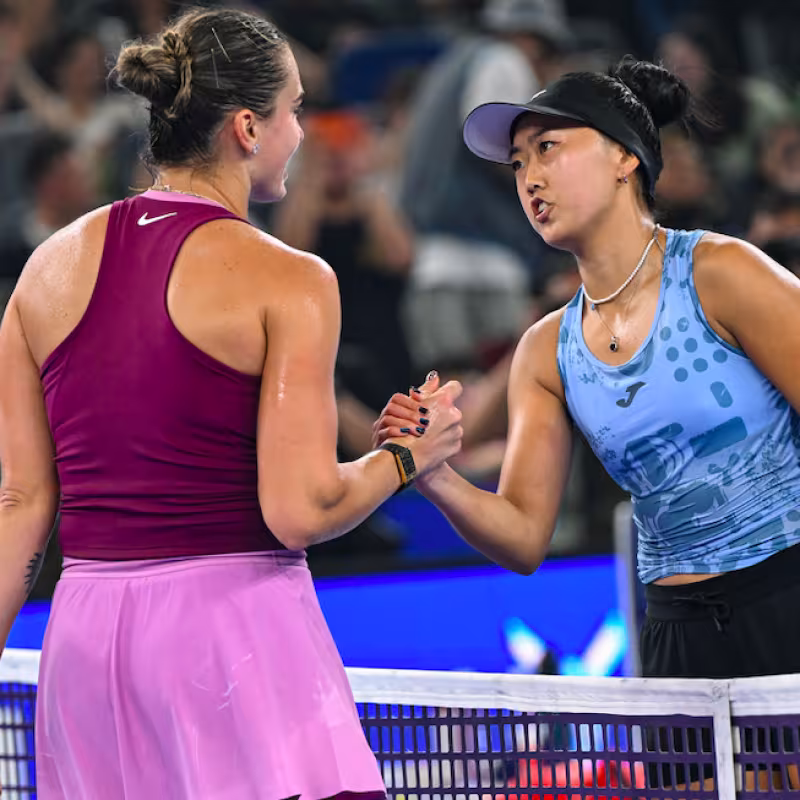 Ann Li, after defeating Sabalenka in the WTA Wuhan on her tenth match point: "I was about to lose my mind." Source: Getty