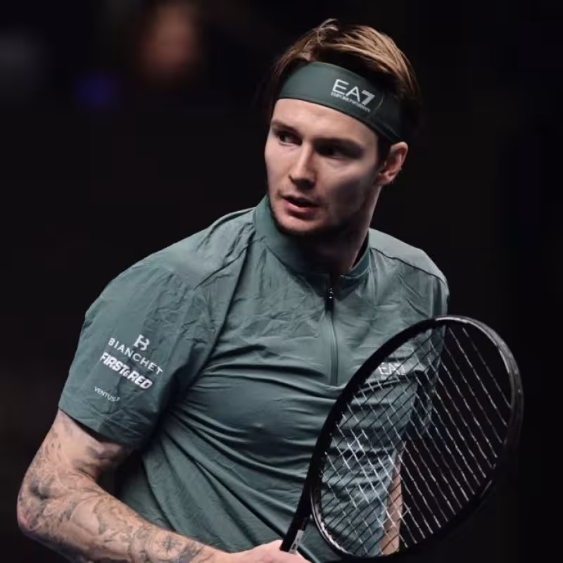 Alexander Bublik, lesión influyente en Basilea. Foto: gettyimages