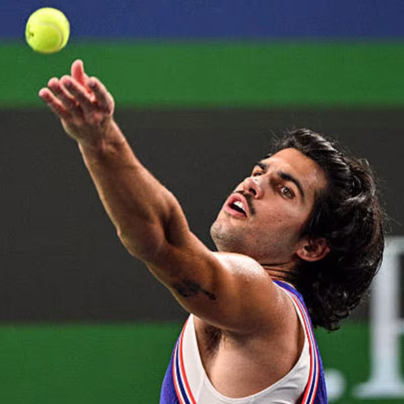Carlos Alcaraz bat Cerúndolo à Shanghaï. Photo : gettyimages