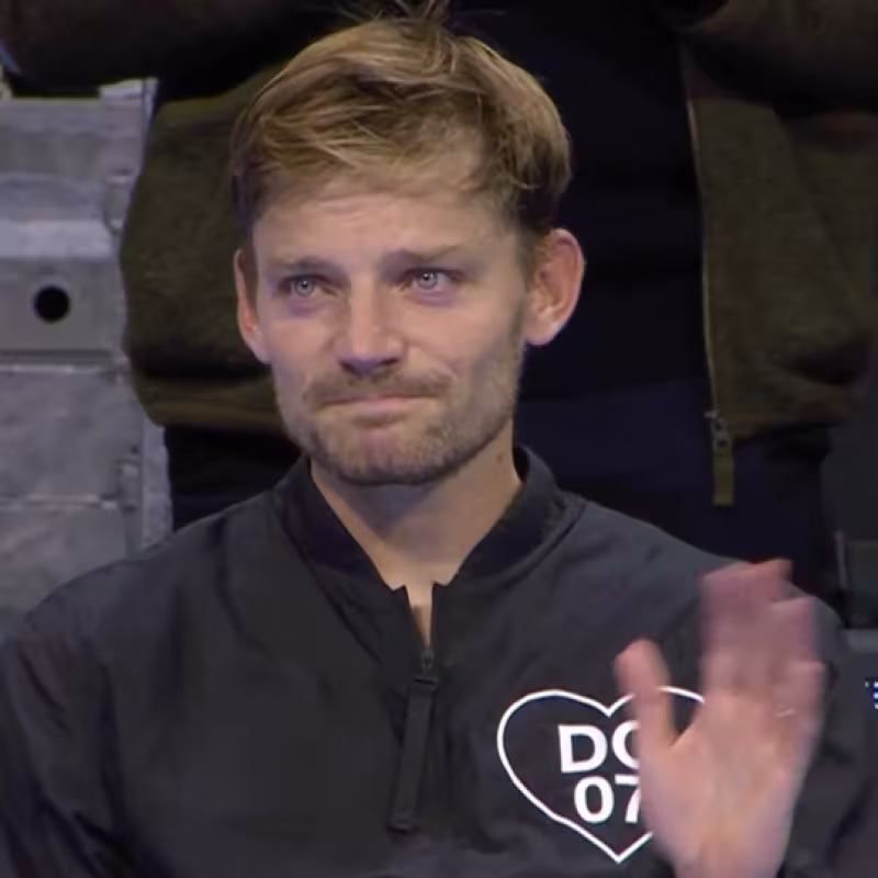 Ecco com'è stato l'ultimo punto della carriera di David Goffin. Ponte: TennisTV