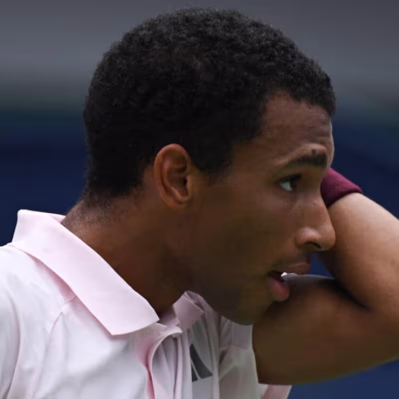 Félix Auger-Aliassime, knee injury. Photo: Getty Images
