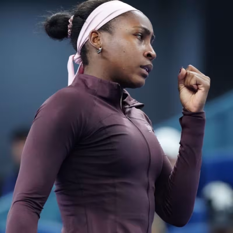 Gauff se defiende tras su polémica en Pekín: "No soy una tramposa ni una ladrona". Fuente: Getty Images.