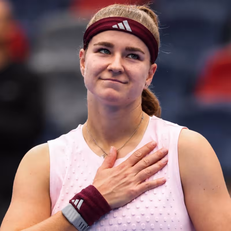 Karolina Muchova loses in Wuhan. Photo: gettyimages