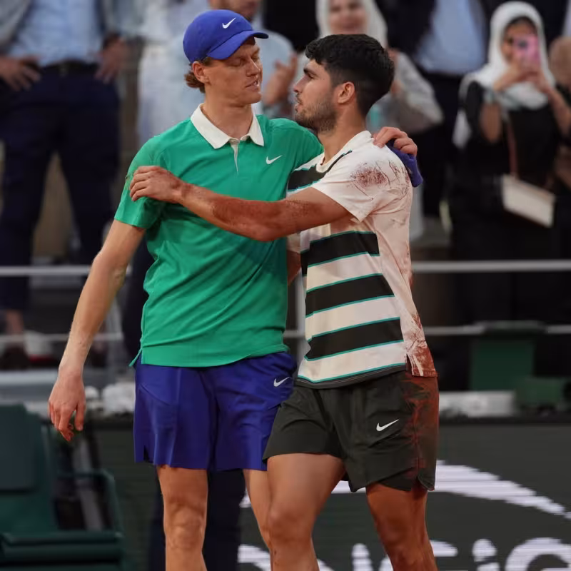 Maledizione di Alcaraz e Sinner. Foto: Getty