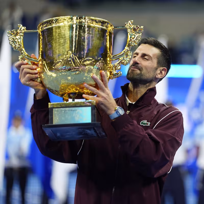 Djokovic, tras conquistar Pekín: “Este trofeo significa para mí mucho más que un simple trofeo”. Fuente: Getty